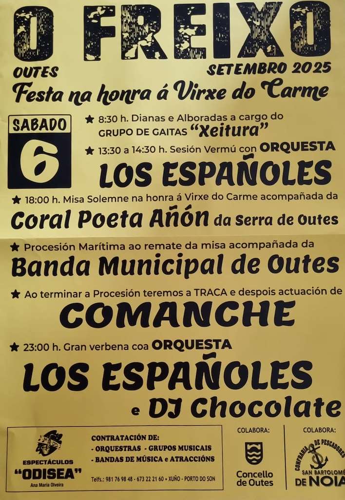 O Carme de O Freixo (2025) en Outes