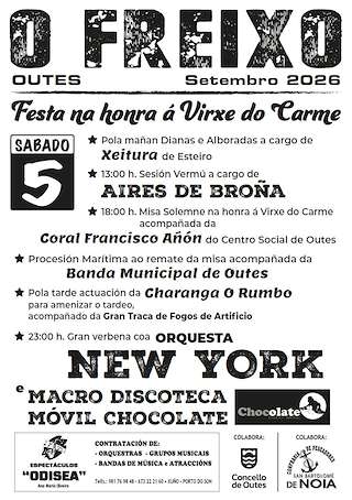 Fechas, información, programa, cartel, imágenes, mapa y ubicación de O Carme de O Freixo (2026) en Outes
