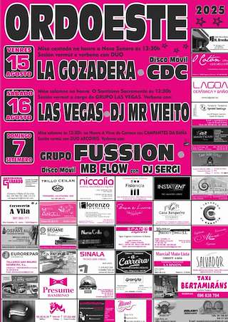Fechas, información, programa, cartel, imágenes, mapa y ubicación de O Carme de Ordoeste  en  A Baña