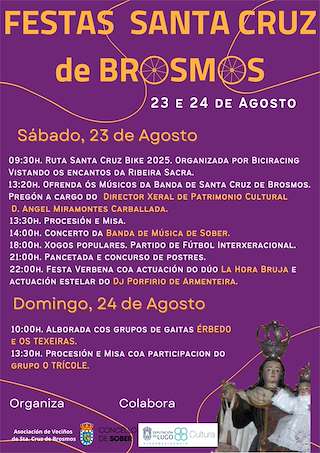 Fechas, información, programa, cartel, imágenes, mapa y ubicación de O Carme de Santa Cruz de Brosmos  en  Sober