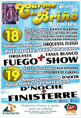 Fechas, información, programa, cartel, imágenes, mapa y ubicación de O Carme do Briño  en  Cabana de Bergantiños