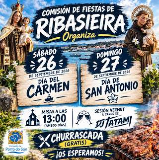 Fechas, información, programa, cartel, imágenes, mapa y ubicación de O Carme e San Antonio de Ribasieira (2026) en O Porto do Son