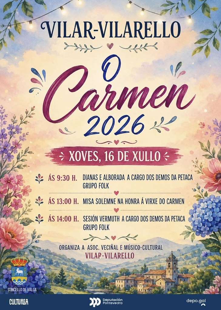 O Carmen de Vilar-Vilarello en Valga