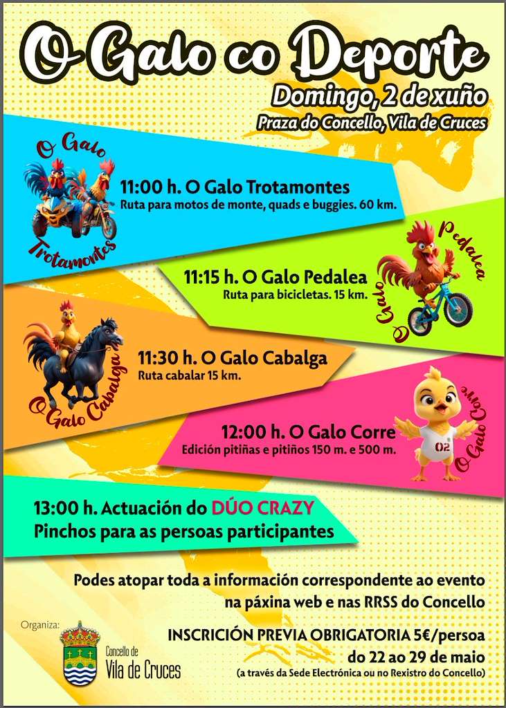 O Galo co Deporte  en Vila de Cruces