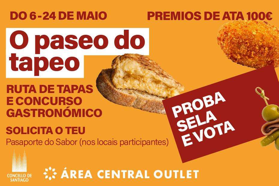 O Paseo do Tapeo de Area Central (2026) en Santiago de Compostela