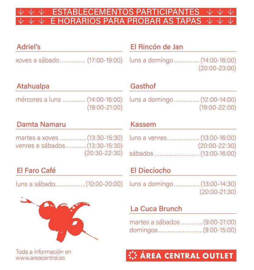 O Paseo do Tapeo de Area Central (2026) en Santiago de Compostela