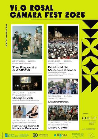 Fechas, información, programa, cartel, imágenes, mapa y ubicación de VI O Rosal Cámara Fest