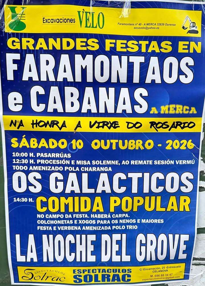 O Rosario de Faramontaos e Cabanas (2026) en A Merca