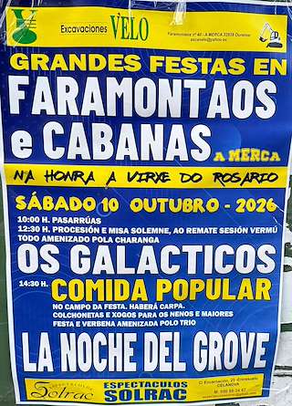 Fechas, información, programa, cartel, imágenes, mapa y ubicación de O Rosario de Faramontaos e Cabanas (2026)  en  A Merca