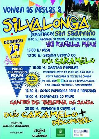Fechas, información, programa, cartel, imágenes, mapa y ubicación de O Santiago de Silvalonga  en  San Sadurniño