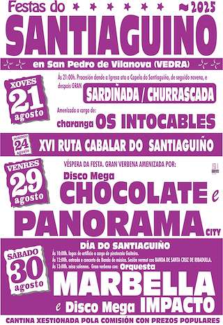 Fechas, información, programa, cartel, imágenes, mapa y ubicación de O Santiaguiño  en  Vedra