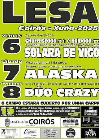Fechas, información, programa, cartel, imágenes, mapa y ubicación de O Santísimo de Lesa  en  Coirós