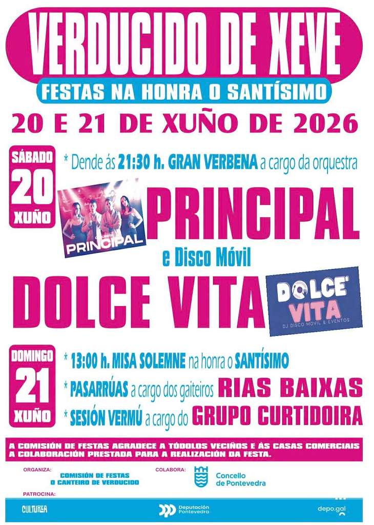 O Santísimo de Verducido de Xeve (2026) en Pontevedra
