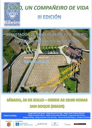 Fechas, información, programa, cartel, imágenes, mapa y ubicación de O Viño, Un Compañeiro de Vida  en  Beade