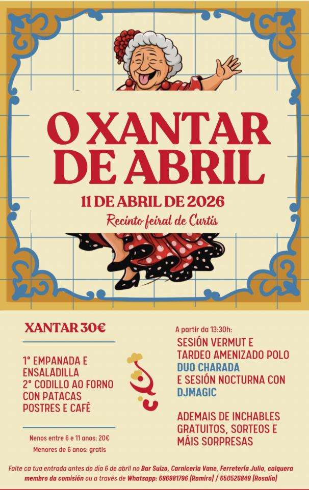 O Xantar de Abril  en Curtis