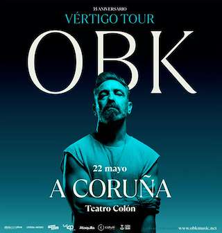Fechas, información, programa, cartel, imágenes, mapa y ubicación de OBK - Vértigo Tour (2026)  en  A Coruña