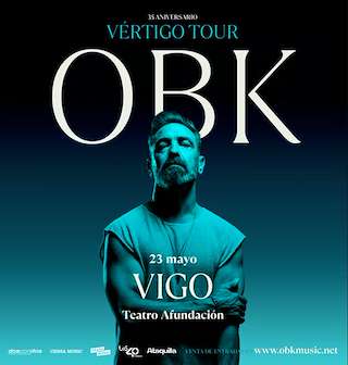 Fechas, información, programa, cartel, imágenes, mapa y ubicación de OBK - Vértigo Tour (2026)  en  Vigo