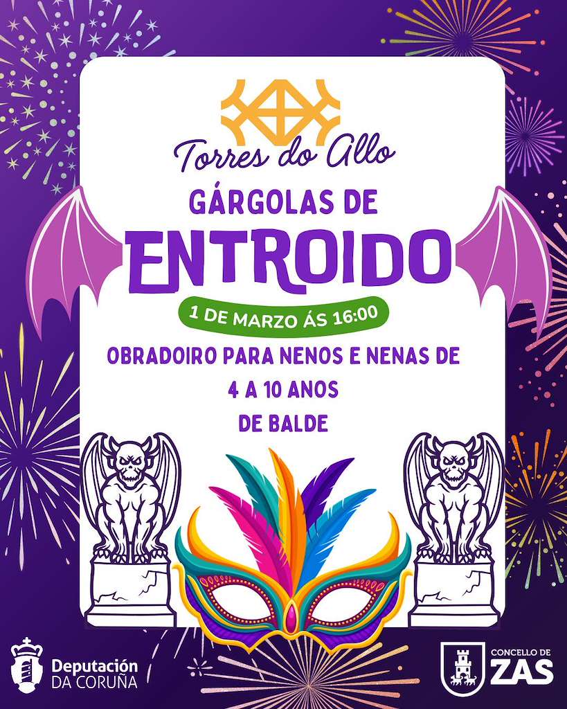 Obradoiro de Entroido nas Torres do Allo en Zas