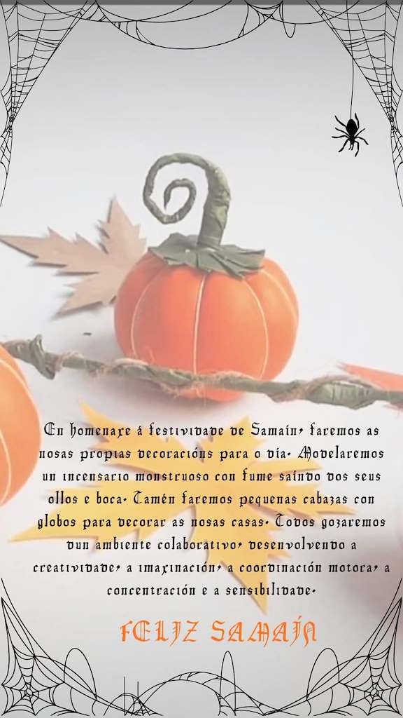 Obradoiro de Samaín Espazo Artgallando (2025) en Riotorto