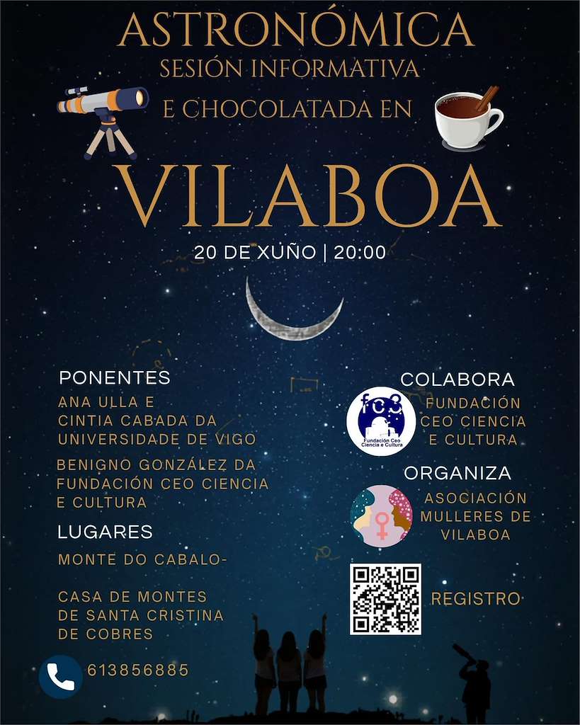 Observación Astronómica e Chocolatada (2026) en Vilaboa