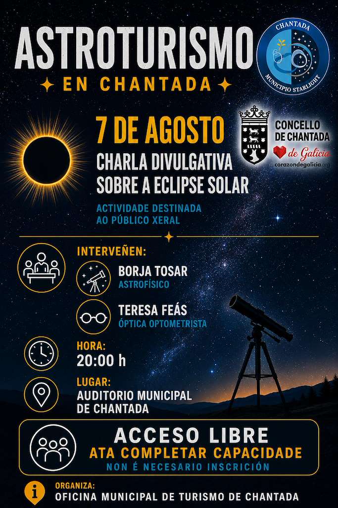 Observación Estelar e Astroturismo (2026) en Chantada