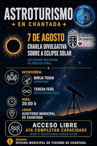Fechas, información, programa, cartel, imágenes, mapa y ubicación de Observación Estelar e Astroturismo (2026)  en  Chantada