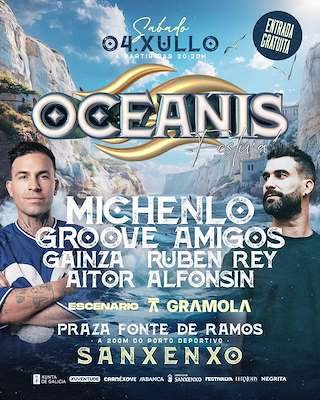 Fechas, información, programa, cartel, imágenes, mapa y ubicación de Oceanis Festival (2026)  en  Sanxenxo