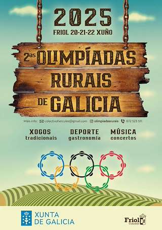 Fechas, información, programa, cartel, imágenes, mapa y ubicación de II Olimpiadas Rurais de Galicia   en  Friol