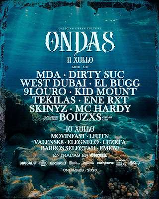 Fechas, información, programa, cartel, imágenes, mapa y ubicación de Ondas Festival (2026)  en  Nigrán