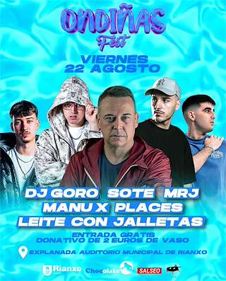Fechas, información, programa, cartel, imágenes, mapa y ubicación de Ondiñas Fest  en  Rianxo