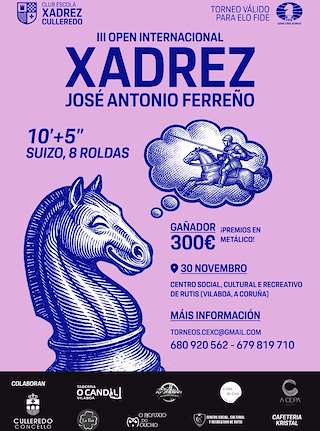 Fechas, información, programa, cartel, imágenes, mapa y ubicación de III Open Internacional José Antonio Ferreño  (2025)  en  Culleredo