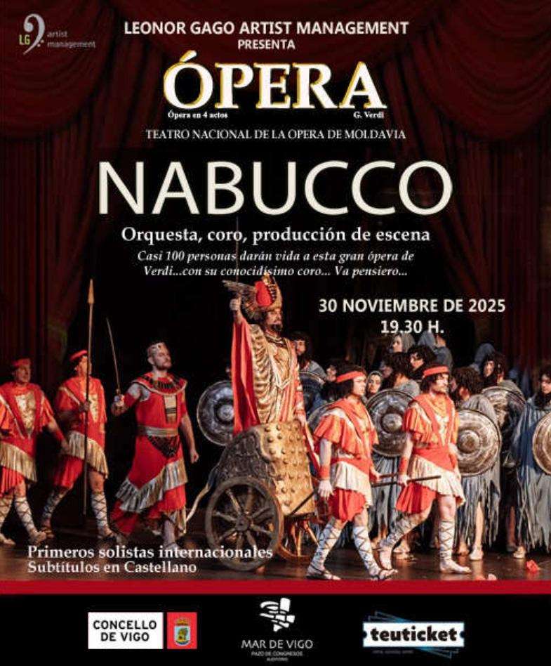 Ópera Nabucco de Verdi (2025) en Vigo