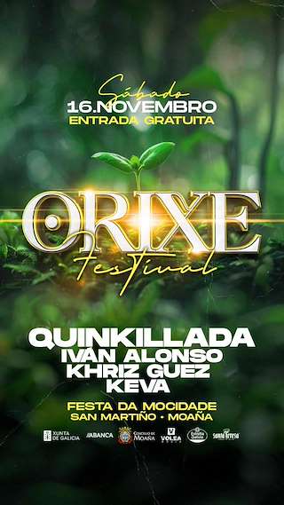 Fechas, información, programa, cartel, imágenes, mapa y ubicación de Orixe Festival  en  Moaña