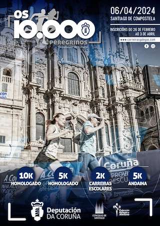 Os 10000 Peregrinos 10K en Santiago de Compostela