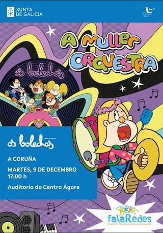 Fechas, información, programa, cartel, imágenes, mapa y ubicación de Os Bolechas - A Muller Orquestra (2025)  en  A Coruña