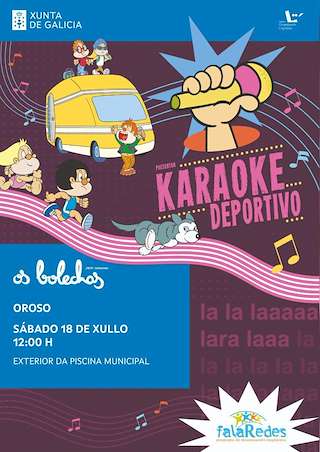 Fechas, información, programa, cartel, imágenes, mapa y ubicación de Os Bolechas - Karaoke Deportivo  (2026)  en  Oroso