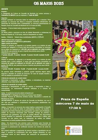 Fechas, información, programa, cartel, imágenes, mapa y ubicación de Os Maios  en  Monforte de Lemos