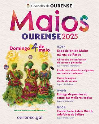 Fechas, información, programa, cartel, imágenes, mapa y ubicación de Os Maios  en  Ourense
