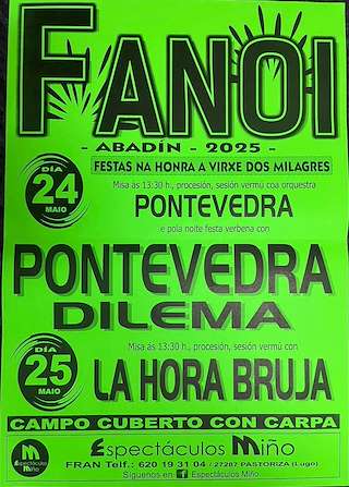 Fechas, información, programa, cartel, imágenes, mapa y ubicación de Os Milagres de Fanoi  en  Abadín