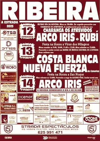 Fechas, información, programa, cartel, imágenes, mapa y ubicación de Os Milagros e San Roque de Ribeira  en  A Estrada