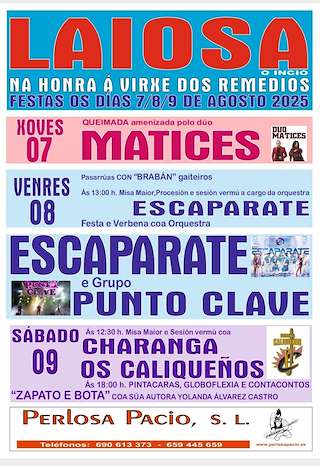 Fechas, información, programa, cartel, imágenes, mapa y ubicación de Os Remedios de Laiosa  en  O Incio