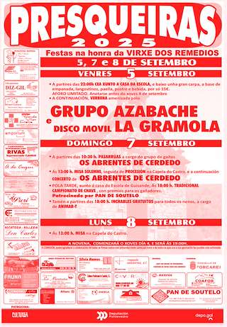 Fechas, información, programa, cartel, imágenes, mapa y ubicación de Os Remedios de Presqueiras  en  Forcarei