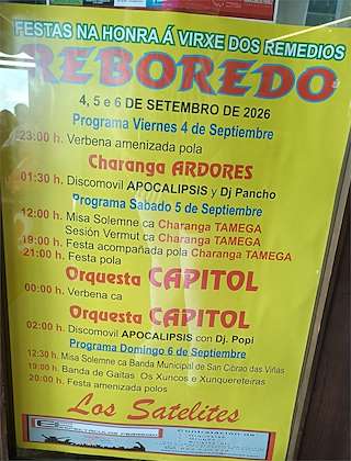 Fechas, información, programa, cartel, imágenes, mapa y ubicación de Os Remedios de Reboredo (2026) en San Cibrao das Viñas