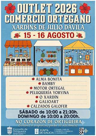 Fechas, información, programa, cartel, imágenes, mapa y ubicación de Outlet do Comercio Ortegano (2026) en Ortigueira