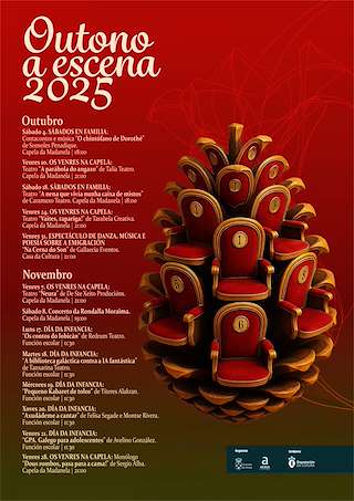 Fechas, información, programa, cartel, imágenes, mapa y ubicación de Outono a Escena  (2025)  en  Arzúa