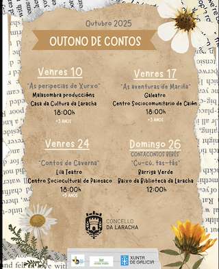 Fechas, información, programa, cartel, imágenes, mapa y ubicación de Outono de Contos (2025)  en  Laracha