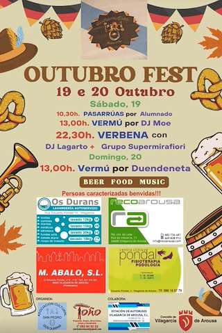 Fechas, información, programa, cartel, imágenes, mapa y ubicación de Outubro Fest  en  Vilagarcía de Arousa