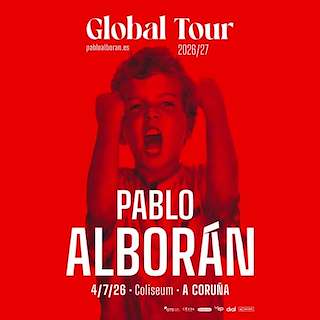 Fechas, información, programa, cartel, imágenes, mapa y ubicación de Pablo Alborán - Global Tour Km0 (2026)  en  A Coruña
