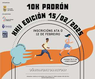 Fechas, información, programa, cartel, imágenes, mapa y ubicación de XXII Padrón 10K