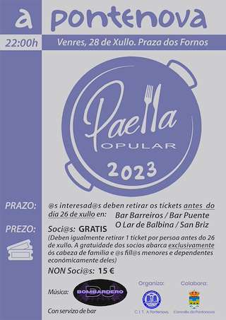 Paella Popular en A Pontenova